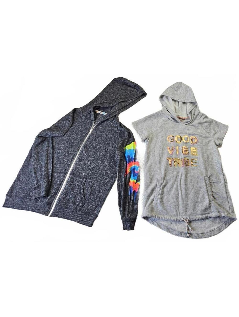 VTG Girls' zip-up hoodie Size 16 and a pullover Hoodie sweatshirt Size 16.